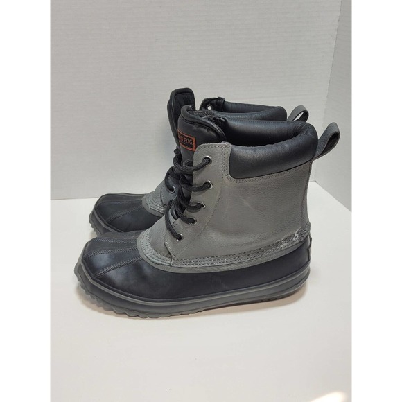 London Fog Ashford Waterproof Shell 3M Duck Boots Grey PG5510 Mens Size 8 M - Picture 2 of 11